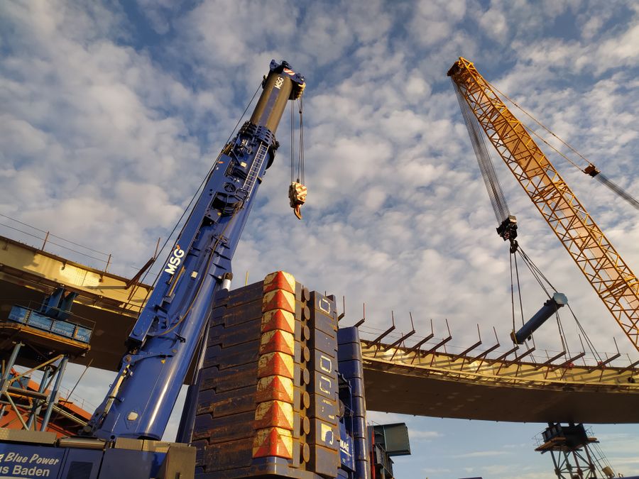 Bridge Jacking & Bearing Replacement — site photo