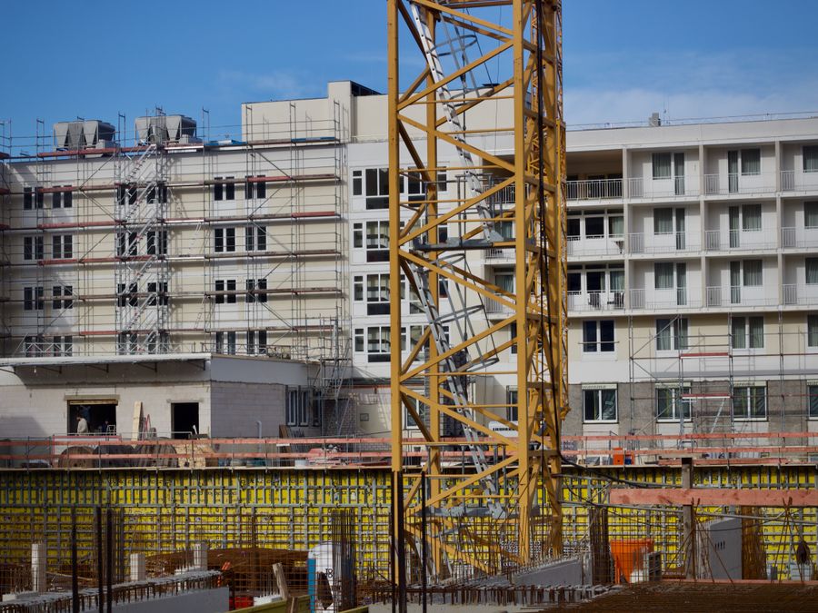 Four-Storey Commercial Block — site photo